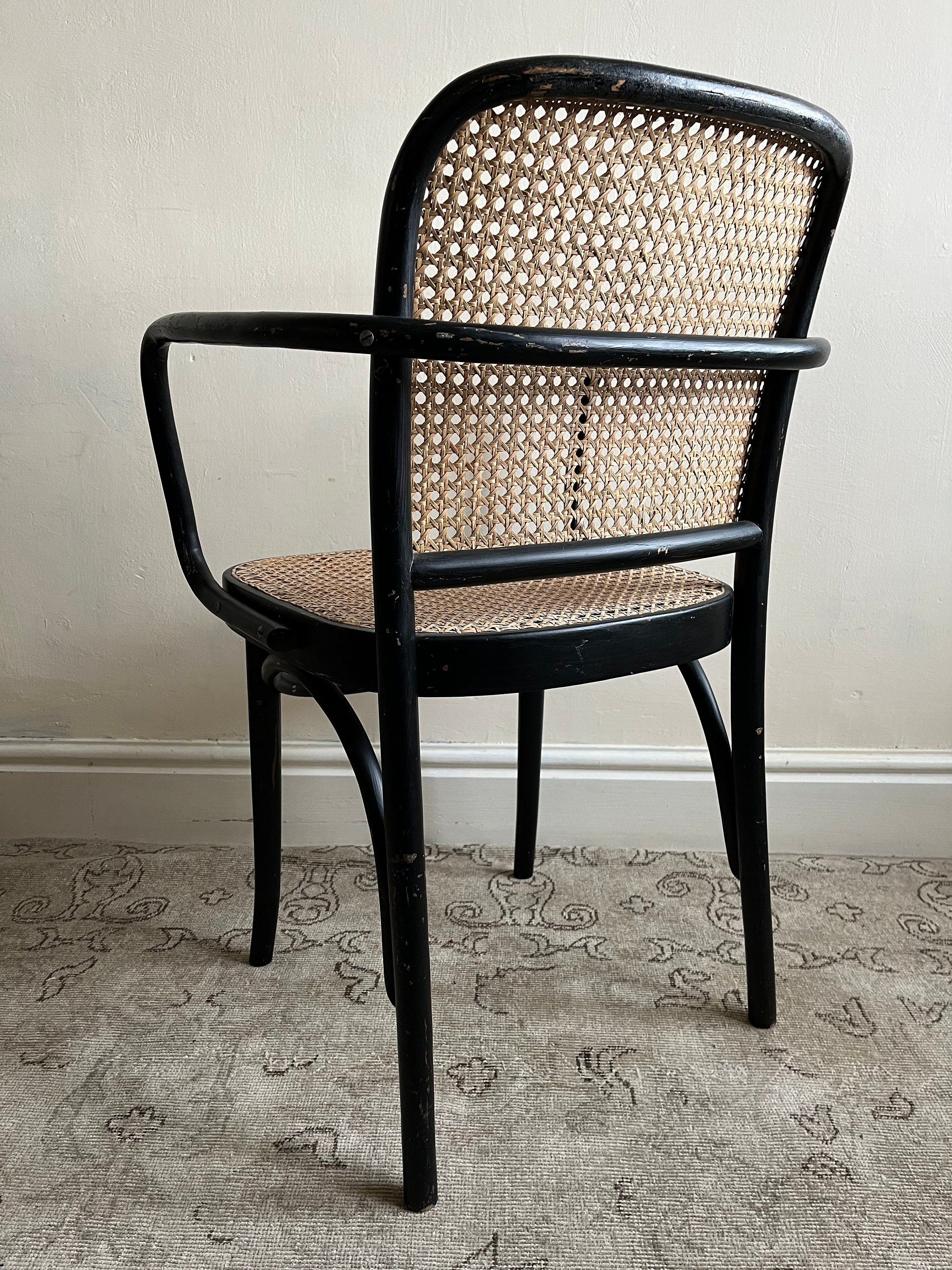 Model 811 Chair by Josef Frank for Thonet in Black Lacquered