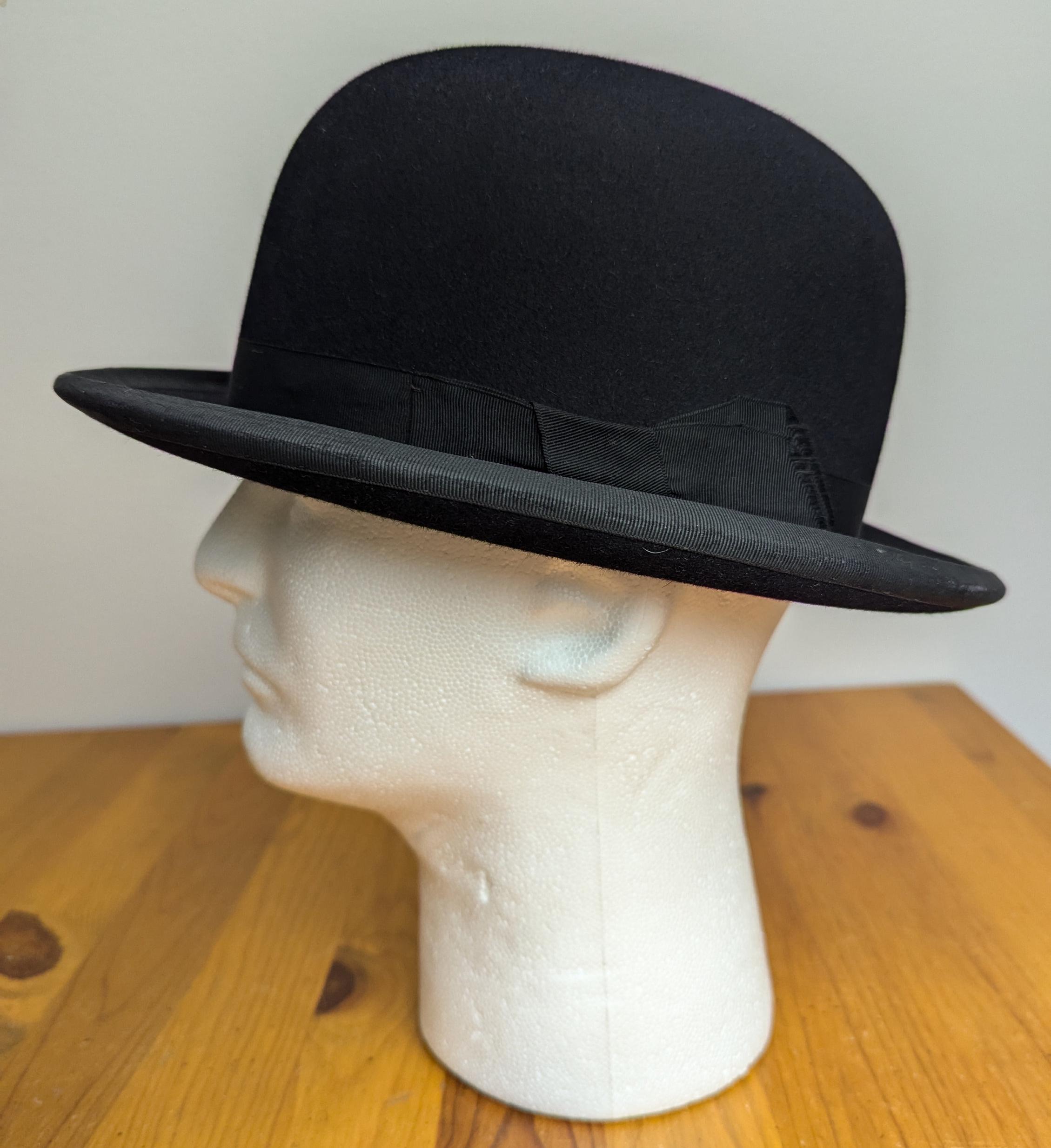 Bowler Hat Black Adult Budget Victorian Style main image 0