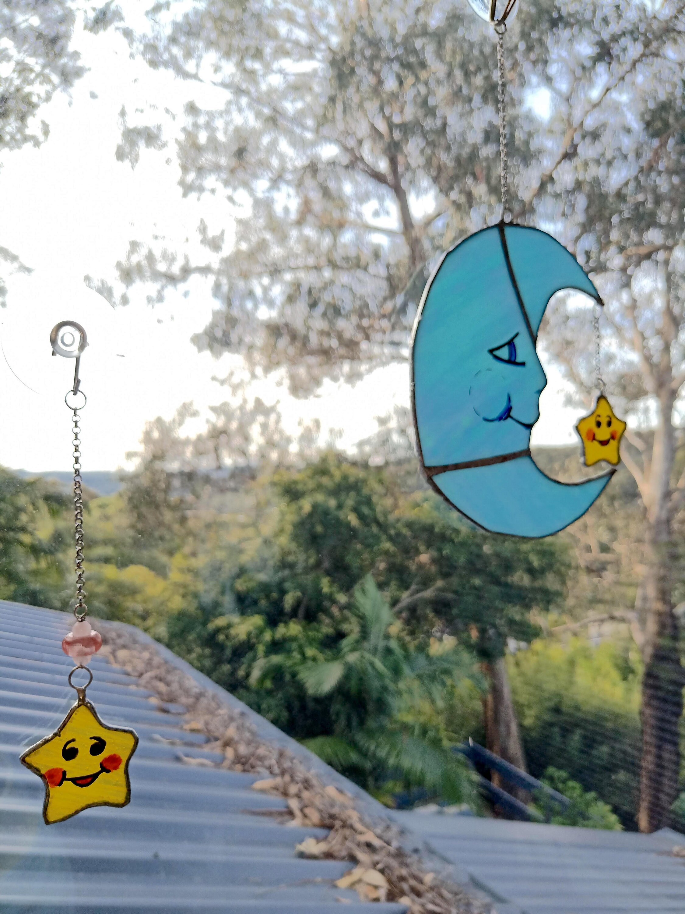 Care Bears Bedtime Bear Moon and Star Lead Free Iridescent Etsy