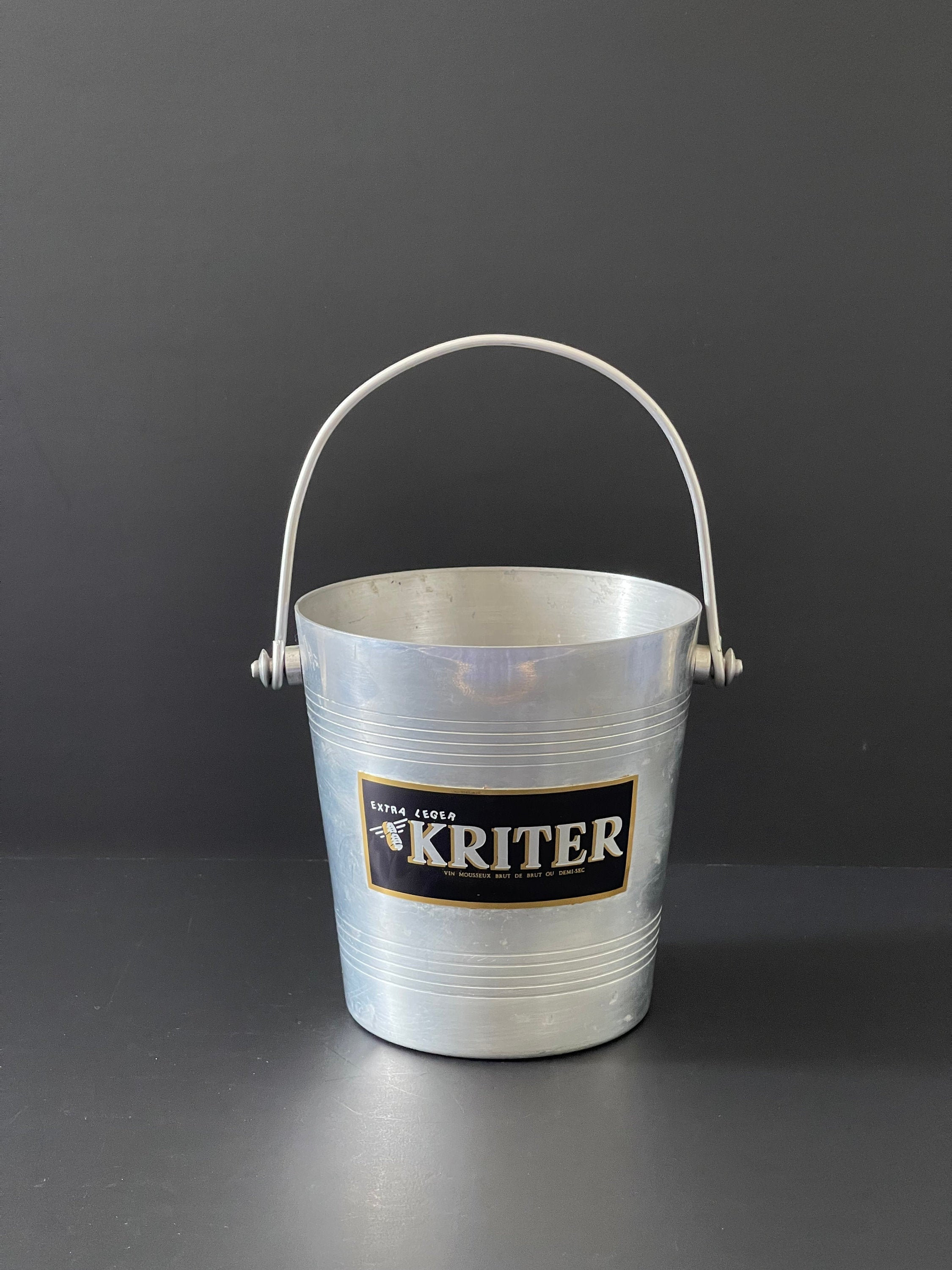 Seau à Glace Sèche Isotherme 6L - Acier Inoxydable, Valve De Sécurité, Poignées, Pour événements Et Restauration