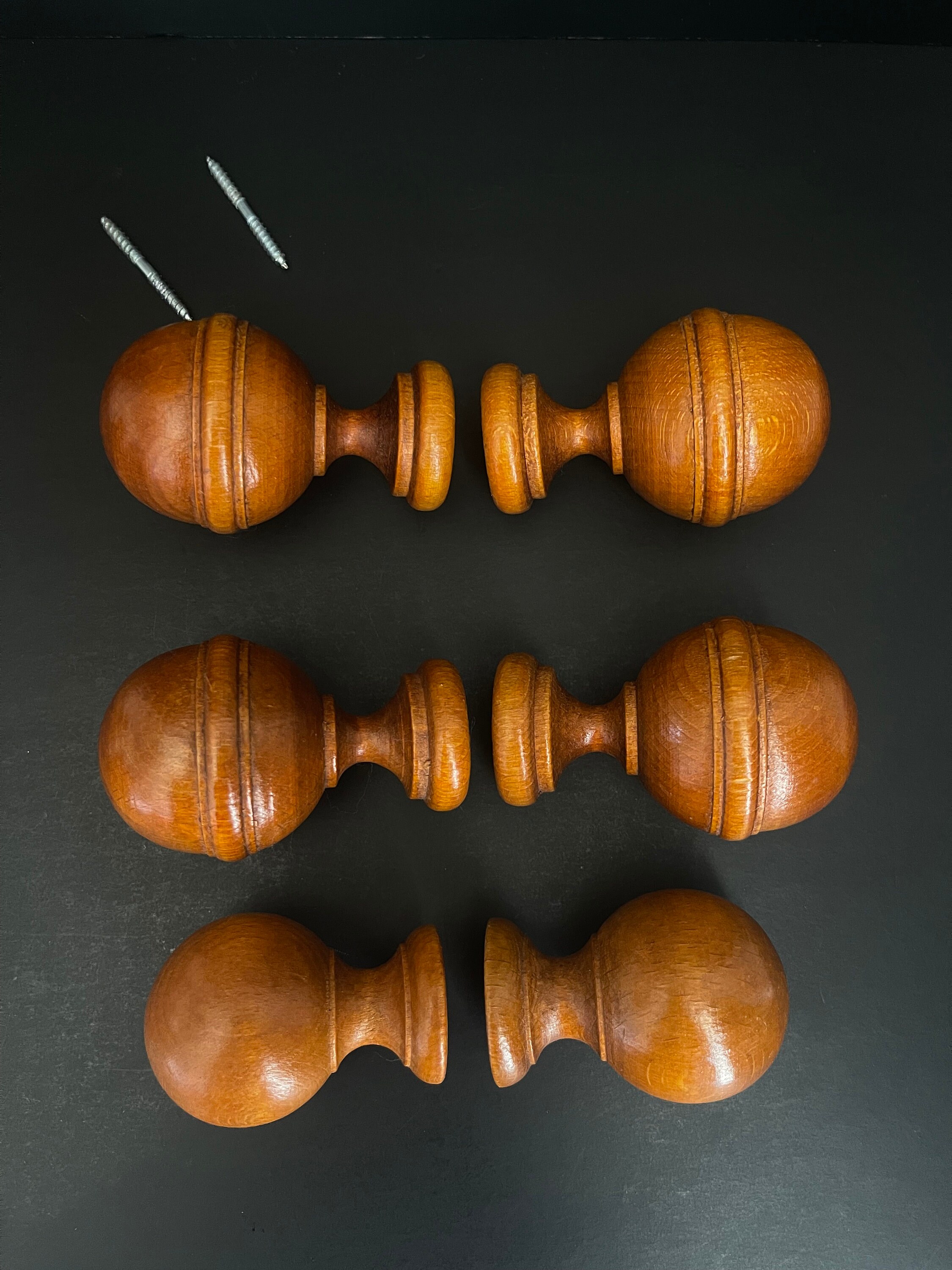 thumbnail image 2 of 2 Pcs Curtain Rods Curtain Rod Caps Window Pole Head Cap Curtain Rod End Decorative Rod Ends Para Pumpkin Rod Finials 2 of 14