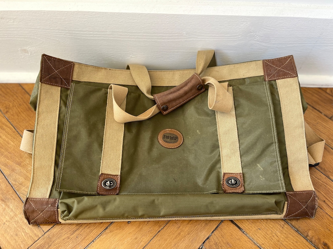 Vintage Heavy Duty JUMP Travel Bag. Design Bernard Ehret Paris. Large