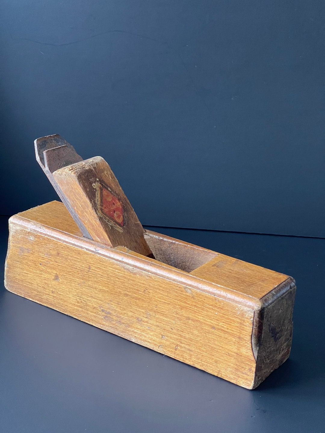 Ancien Rabot à Bois Goldenberg – Outil D'atelier En Bois, Fonctionnement OK