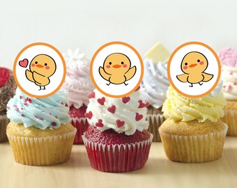 Easter Toppers / Printable Cupcakes Toppers /Animal Chick Toppers / Instant Download / Digital Download