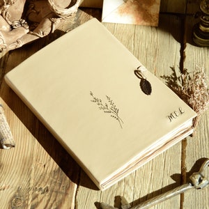 Personalized Genuine Leather Bound Journal - Diary - Custom Vintage Style Journal - Distressed Leather Writing Notebook with Weathered Pages
