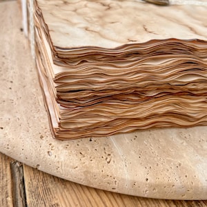 300 fogli di carta macchiata al caffè, carta tinta al tè per diario di scarto, carta antica, carta invecchiata, carta invecchiata, carta per scrapbooking