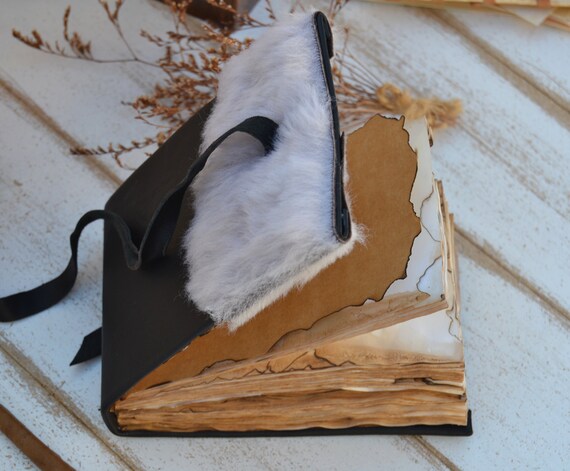 革のジャーナルノート ハンドメイド ジャンクジャーナル 古書