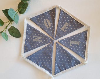 Christmas Silver Noel Mini Bunting