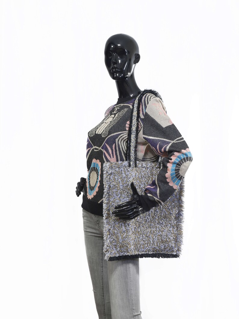Tweed Shopper Bag 059