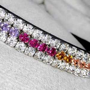 Jazzberry Crystal Handmade Browband