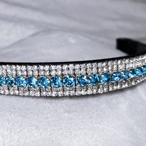 Magic Aqua Crystal Handmade Browband