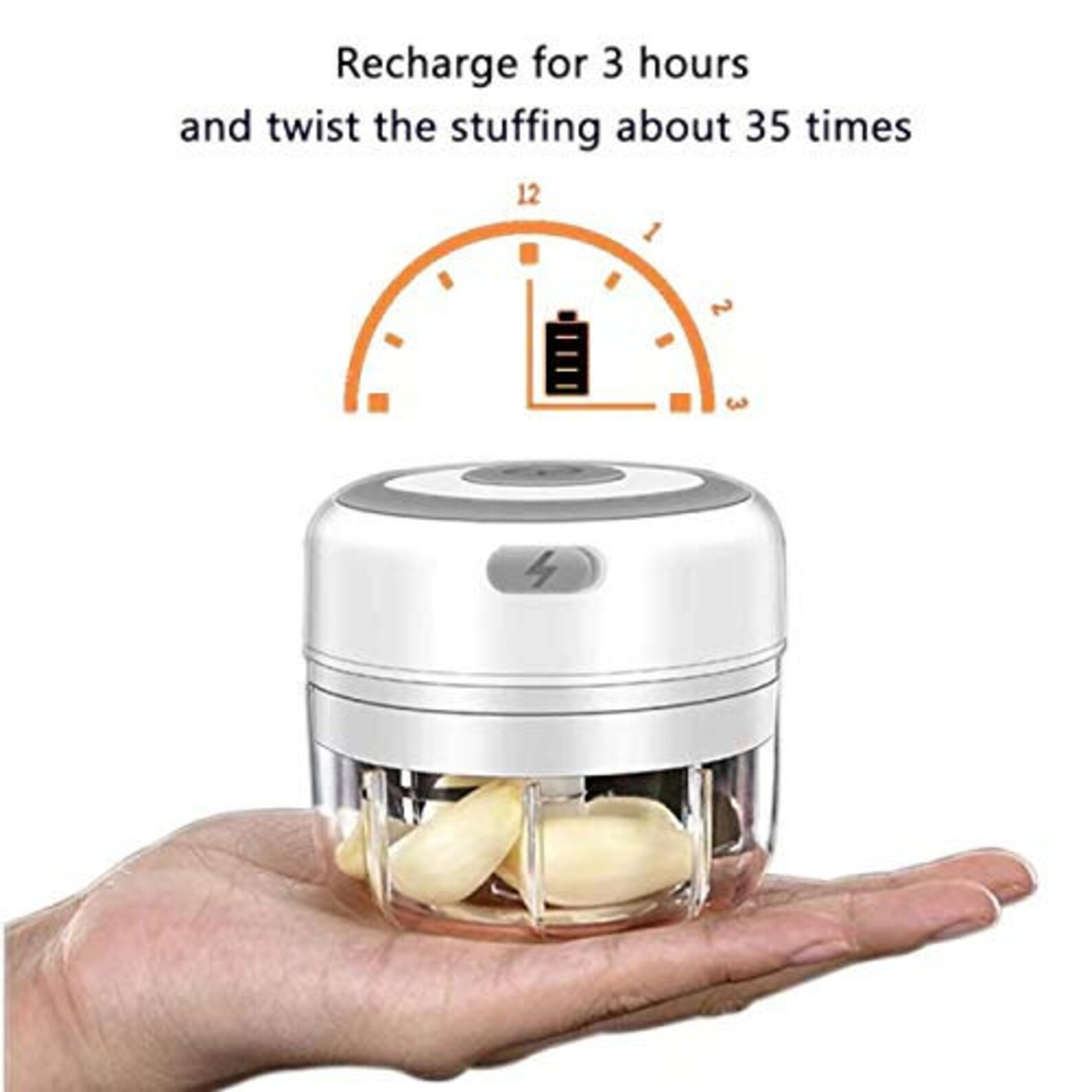 Electric Mini Garlic Chopper Rechargeable Wireless Garlic Etsy