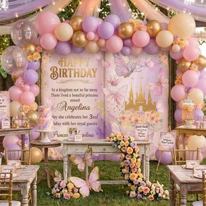 Libro de cuentos de cumpleaños de princesa, añade nombre y edad (Artículo físico enviado por correo)