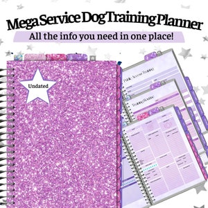 Service Dog Training Planner | Socialization, Tasks,Public Access Training & Enrichment Ideas | undated Digital Planner |  SD owner training
