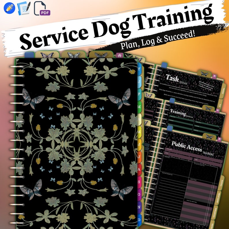 service-dog-training-planner-socialization-taskspublic-etsy