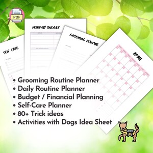 Service Dog Training Log, Task, Socialization & PA Checklists How to train your Service Dog INSTANT DOWNLOAD Printer Friendly Undated image 4