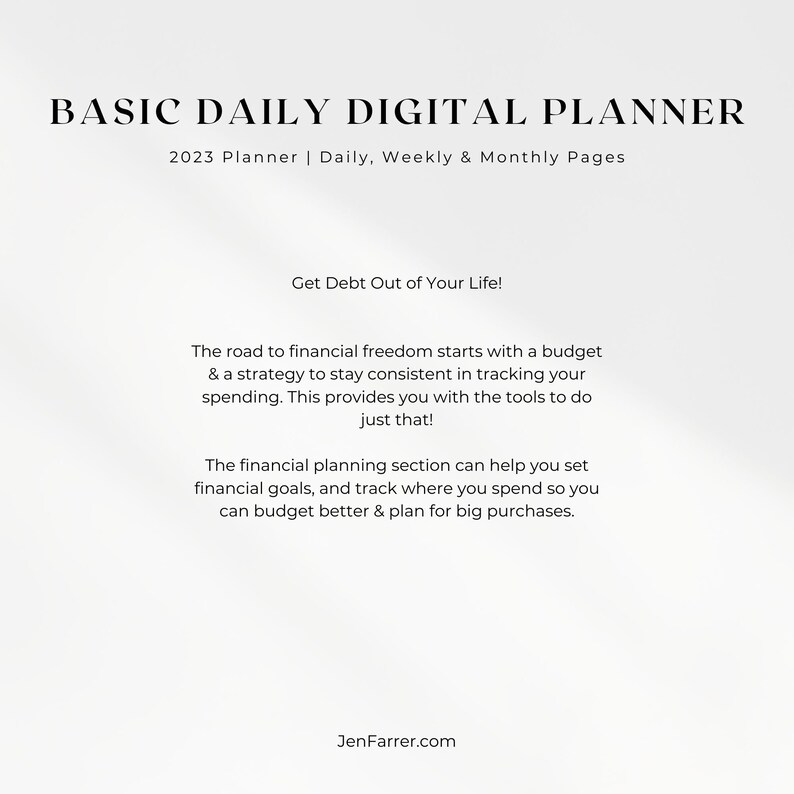 2023 Digital Planner Budget Planner Life Planner Etsy