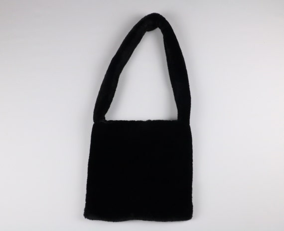 Black Y2K Suede Bag