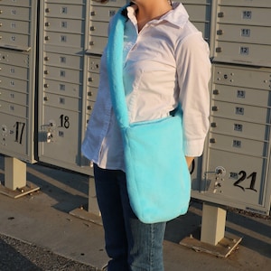 Fluffy Blue Tote Bag - Classic 90&#39;S Tote Bag