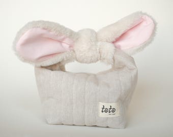 Makeup Bag - Handmade - "Bunny"