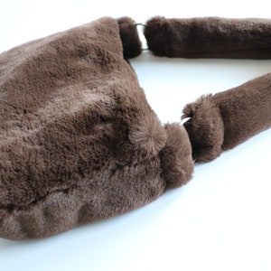 Fluffy Brown Mini Bag - Classic 90&#39;S Mini Bag