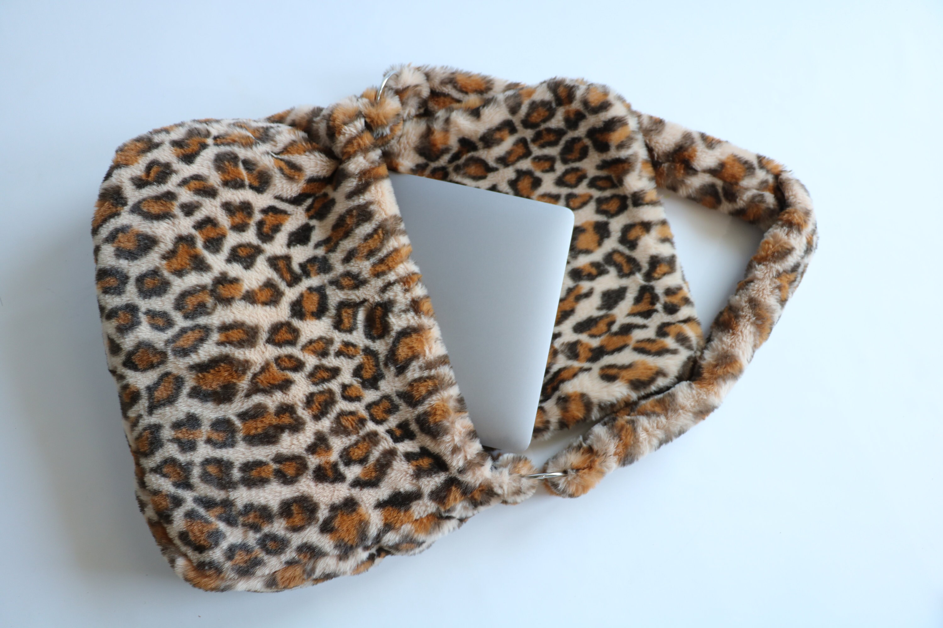 Fluffy Leopard Messenger Bag Classic 90'S Messenger Bag Etsy