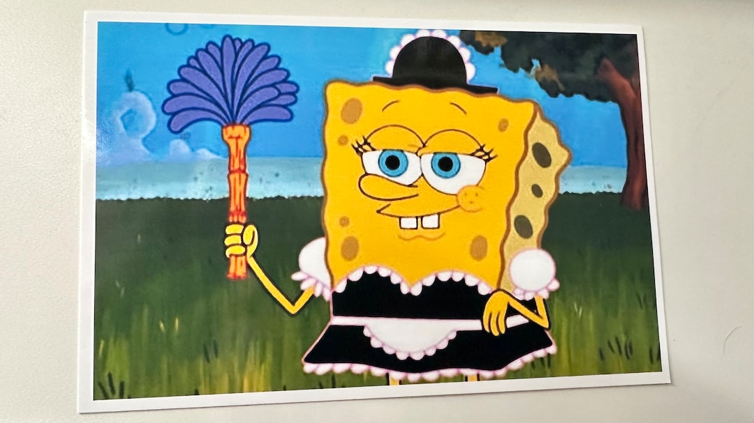Spongebob Maid Outfit 4 X 6 Glossy Photo Print Etsy