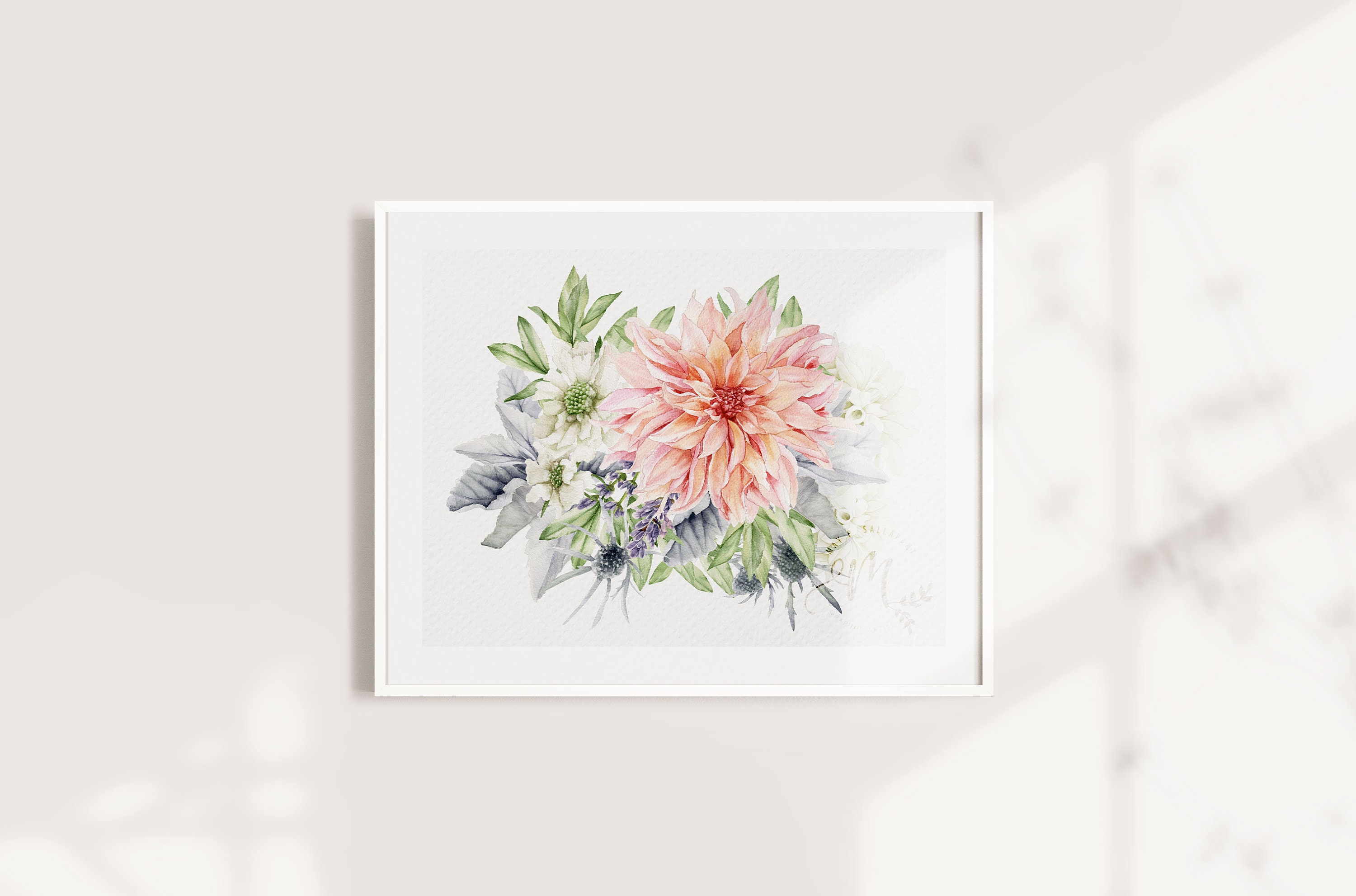 Floral Bouquet Watercolor Flowers Clipart Floral Wedding | Etsy