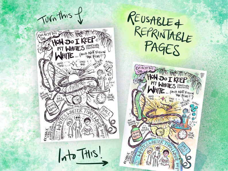 Reusable and re-printable pages