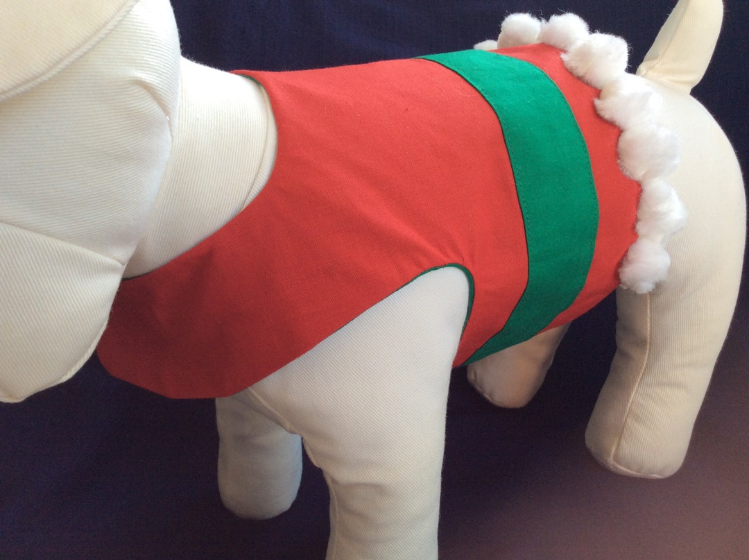 Christmas Dog Coat Santa Handmade Personalised Etsy