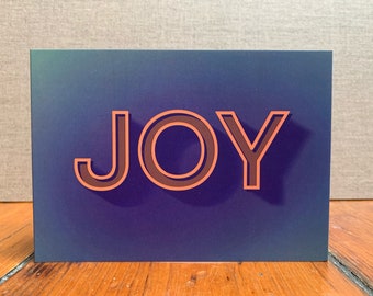 Joy Greeting Card
