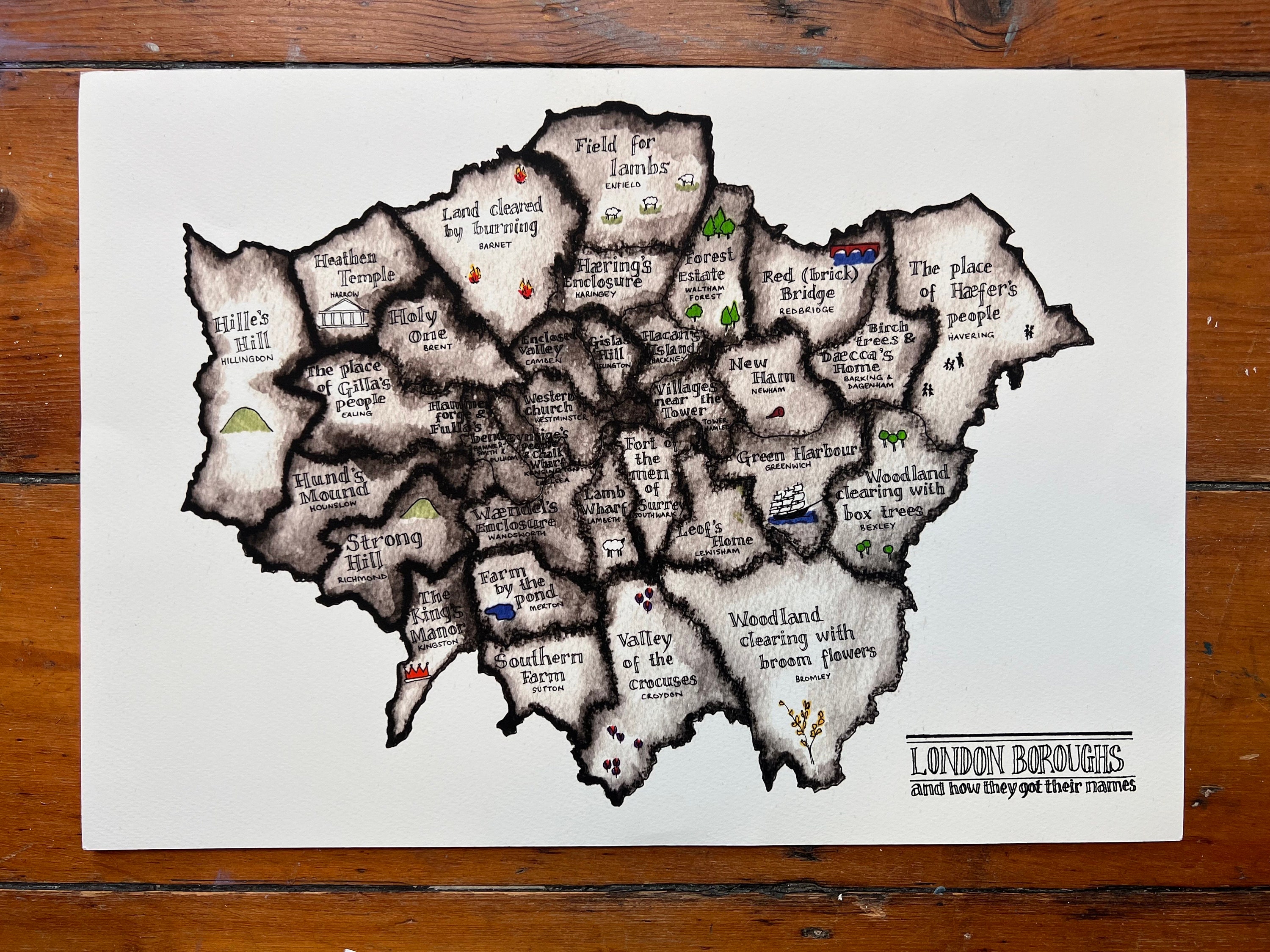 London Boroughs and How They Got Their Names Etsy