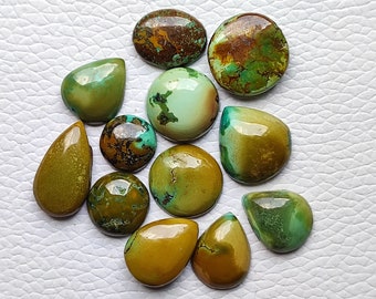Tibetaans turkoois cabochon: vintage edelsteen voor het maken van sieraden