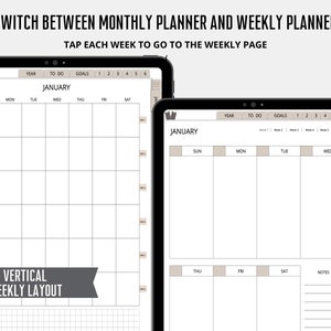 Undated Digital Planner Goodnotes, iPad Planner, Notability Planner ...