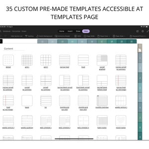 Onenote Notebook Digital, Onenote Notes Template Android, Onenote iPad ...