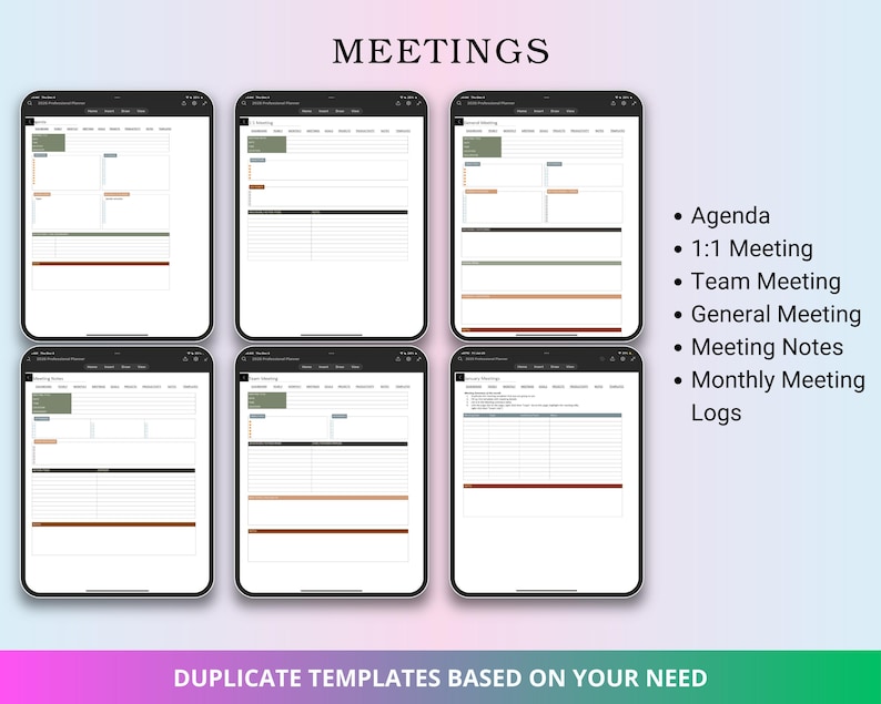 Onenote Templates Work Goals 2026 Onenote Professional Work Planner, Digital Planner for Work ...