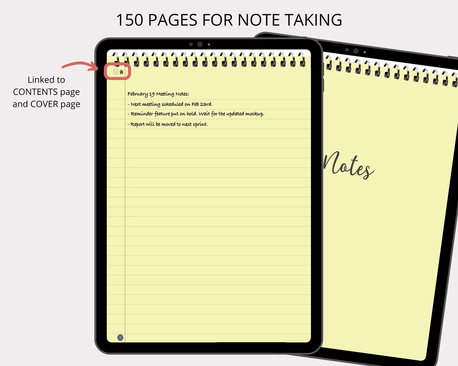 Digital Notepad Goodnotes Digital Notebook for iPad - Etsy
