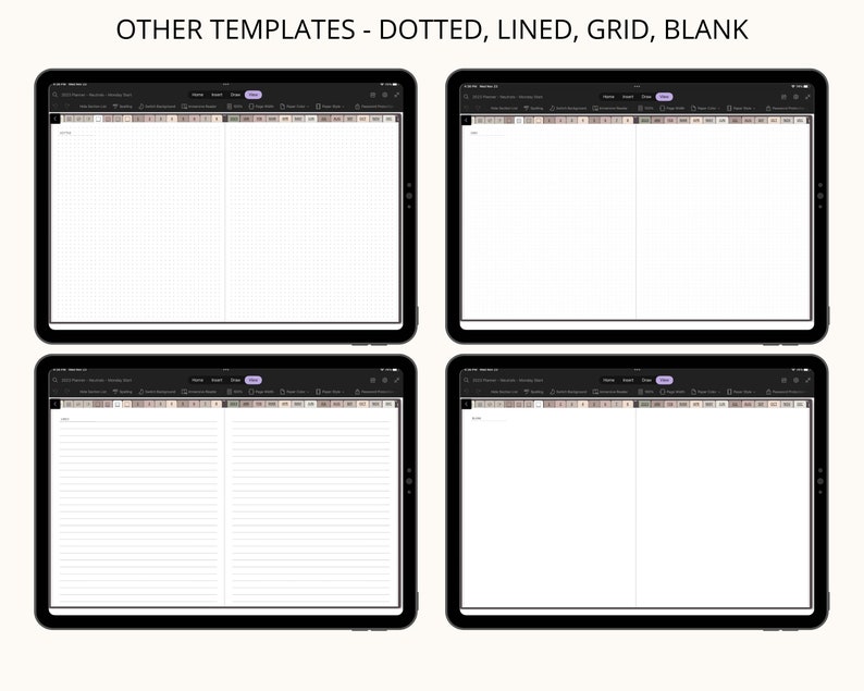 Onenote Digital Planner 2023 Onenote Weekly Template Onenote Etsy