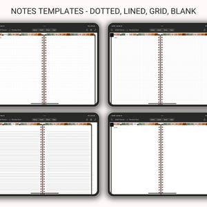 2026 OneNote Digitaler Planer für Surface Pro, OneNote Digitaler Planer Template für Windows, Mac, iPad, Android, One Note Journal Bild 6