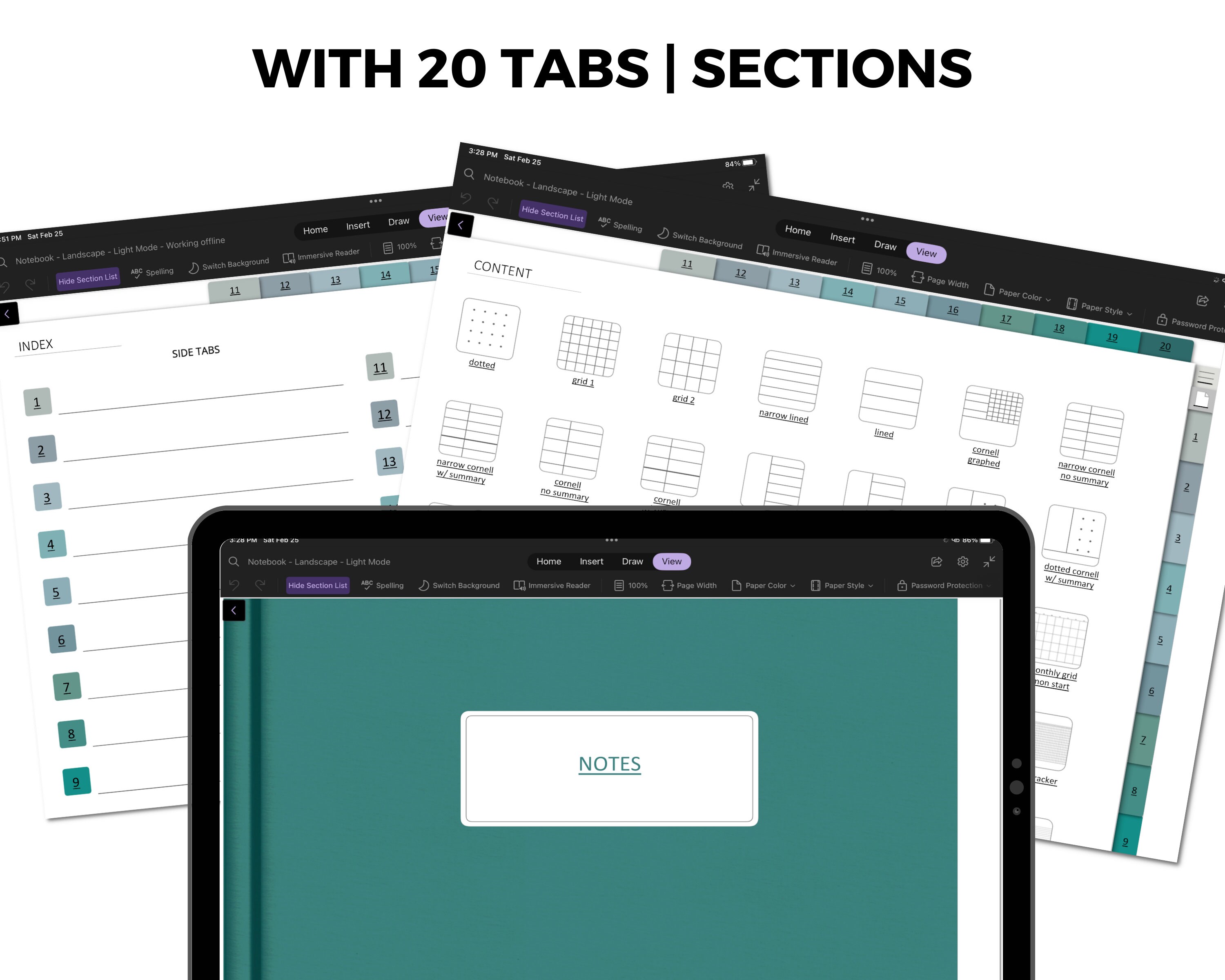 Onenote Student Notebook Template Onenote Notebook Digital, Onenote Notebook Template, Onenote Journal ...