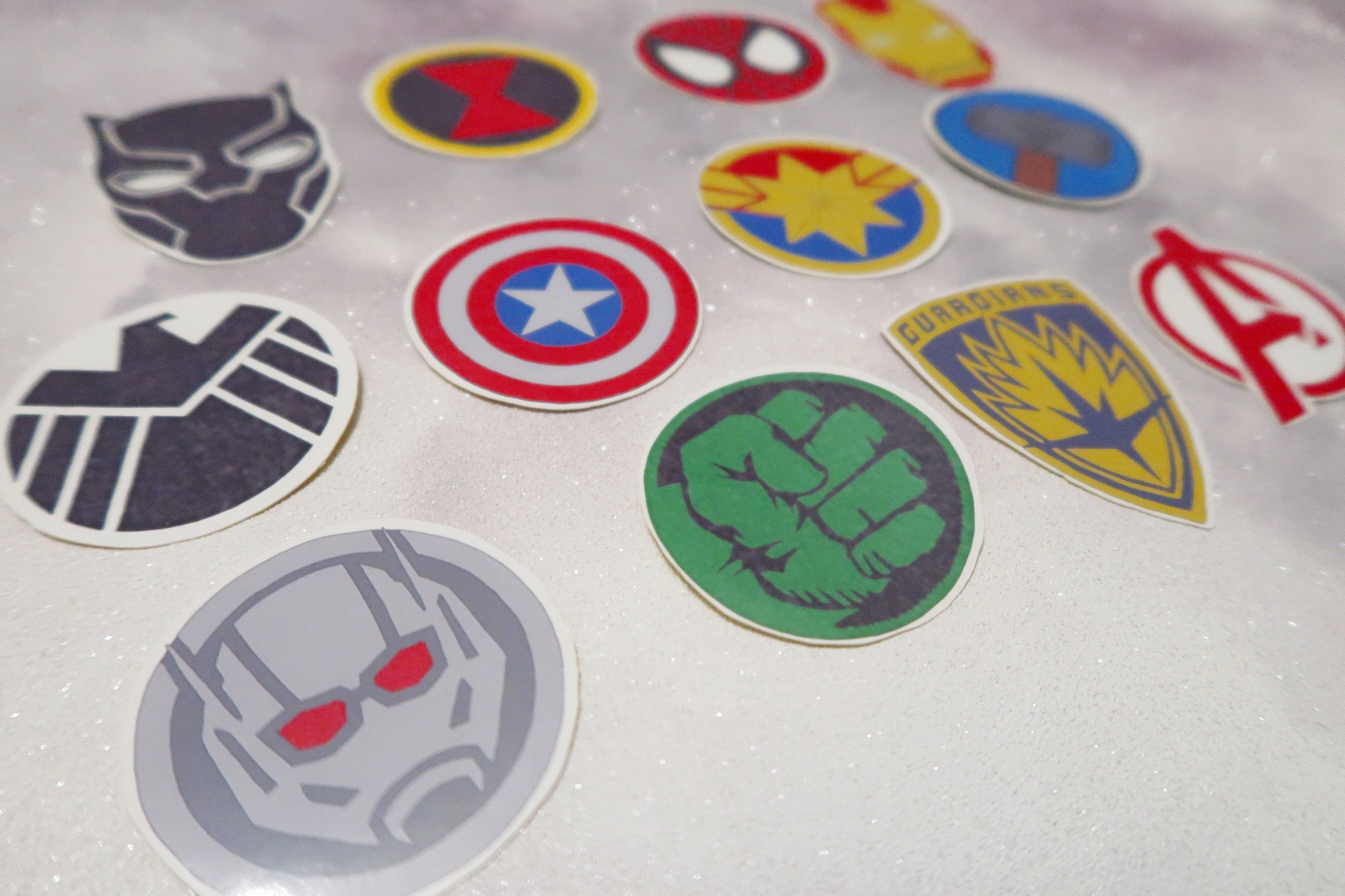 Avengers Sticker Pack Marvel Stickers Avengers Logo Etsy
