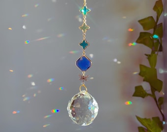 Crystal Suncatcher: Boho Rainbow Maker Window Prism Ornament