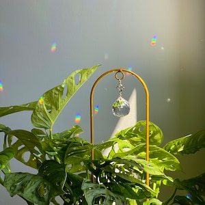Plant Stake Suncatcher, Plant Trellis Arch, Mothers Day Gift, Fairy Garden Sun Catcher Plant Accessories, Garden Stakes Gift for Plant Lover
