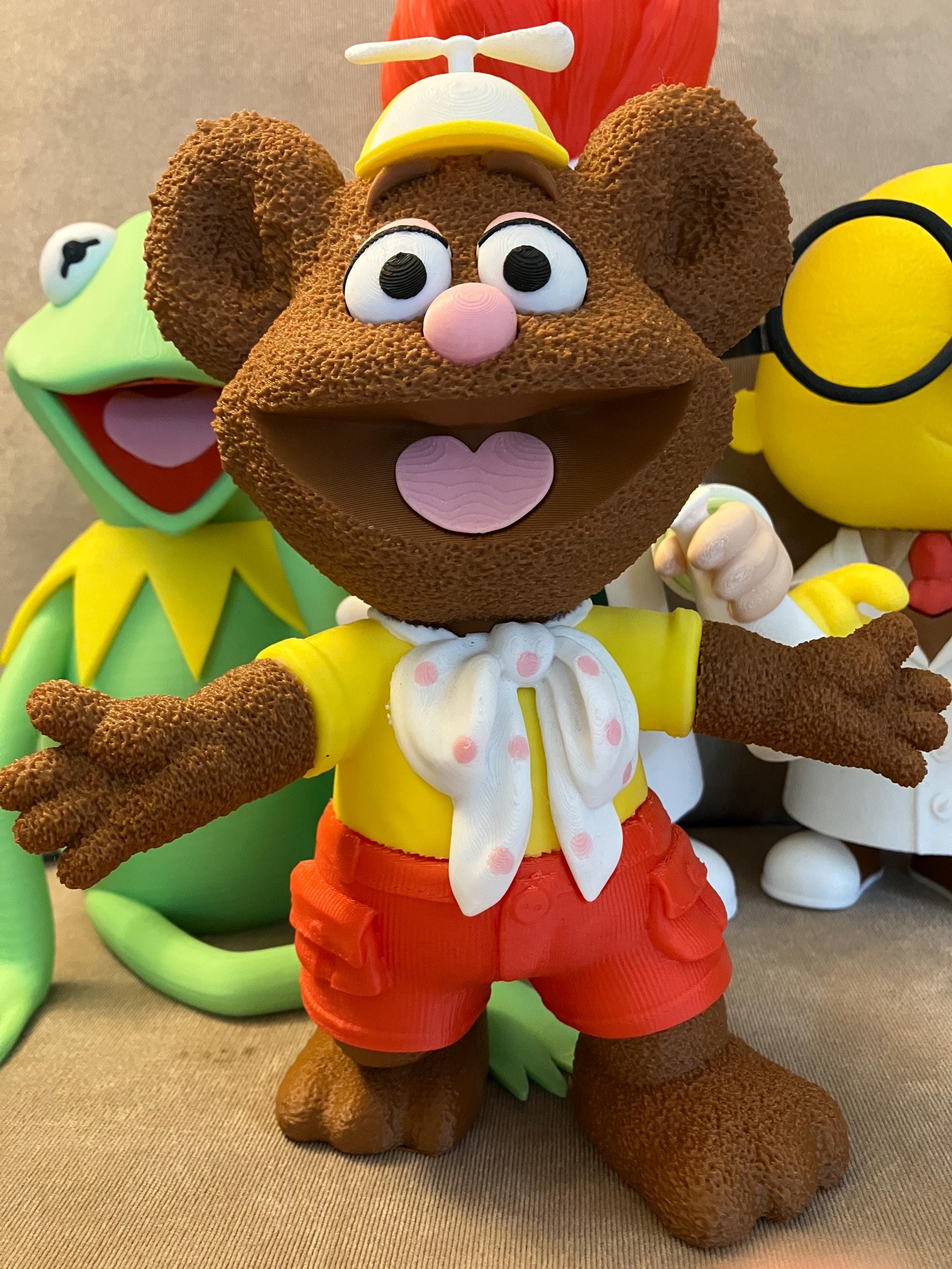 The Muppets! Kermit, Fozzy, Beaker and Bunsen Statue Figures - Etsy