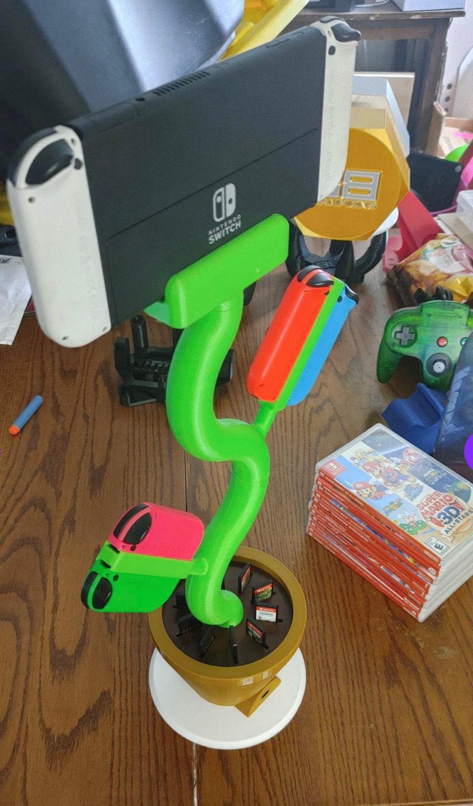 Nintendo Switch Plant Stand Charging Station Etsy