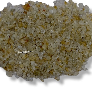 Crushed Citrine Gemstone Powder, 2-4 MM Citrine Gemstone Crushed Stone For Inlay, Mineral Art and Handmade Jewelry, Woodwork, Ring Inlay