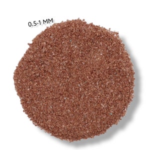 Pó de pedra de cura de pedra solar brilhante triturada 0,5 a 1 mm pedra preciosa grossa para presentes personalizados, pó de incrustação de pedra solar dourada para marcenaria