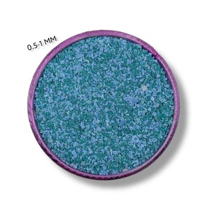 Crushed Blue Green Turquoise Gemstone Coarse 0.5-1 MM Turquoise Gemstone Powder Crushed Turquoise For Woodwork, Inlay Healing Stone Powder