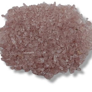 Strawberry Quartz Stone Crushed Powder, Healing Crushed Powder For Beautiful Making Art and Craft Crushed Powder, Strawberry Rough Crushed