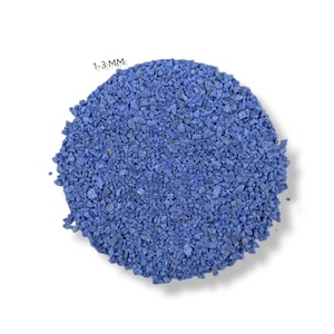 Crushed Dark Blue Sodalite Healing Stone Powder 1 to 3 MM Gemstone Coarse For Personalized Gifts, Sodalite Crushed Inlay Powder Woodwork